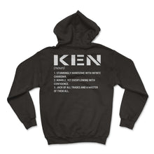 Load image into Gallery viewer, Customized Shirt, Ken Noun Definition Tee, Best Custom Name Birthday - Hoodie - Black
