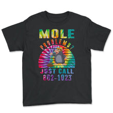 Load image into Gallery viewer, Vintage Mole Day Mole Problems Just Call Avogadro's Number 602 1023 - Youth Tee - Black
