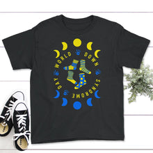 Load image into Gallery viewer, World Down Syndrome Day Shirt, Socks Down Right Awareness, Trisomy 21 - Youth Tee - Black
