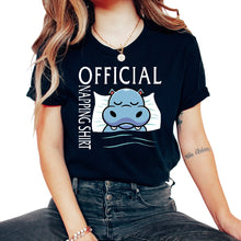 Load image into Gallery viewer, Sleep Shirt, Official Napping Hippopotamus Tee, Funny Hippo Sleep - Unisex T-Shirt - Black

