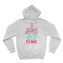 Load image into Gallery viewer, Enfant T Shirt 53 Ans Fille Anniversaire Cadeau Licorne T Shirt copy - Hoodie - White
