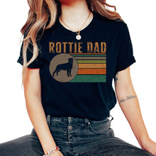 Load image into Gallery viewer, Father Shirt, Rottie Dad Tee, Protector Provider Disciplinarian, - Unisex T-Shirt - Black
