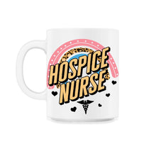 Load image into Gallery viewer, Hospice Shirt, Hospice Nurse Leopard Rainbow Tee, Registered Nurse - 11oz Mug - White
