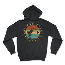 Load image into Gallery viewer, Hi For Life Shirt, Hawaii Rasta Island Chain Palm Tree Tee, Hawaii - Hoodie - Black
