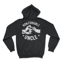 Load image into Gallery viewer, Non-Fungible Uncle Shirt, Irreplaceable Husband Men's Father's Day - Hoodie - Black
