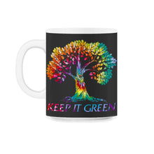 Load image into Gallery viewer, Save the Planet Shirt, Keep it Green, Earth Lover Tees, Save The - 11oz Mug - Black on White
