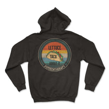 Load image into Gallery viewer, Speech Therapist Shirt, Lettuce Taco About It SpeechTherapy Tee, SLP - Hoodie - Black
