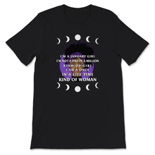 Load image into Gallery viewer, I'm A January Girl Shirt, Black Women Birthday Gifts, Birthday Girl
