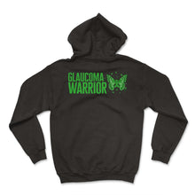 Load image into Gallery viewer, Glaucoma Shirt, Glaucoma Warrior Tee, Green Ribbon, Eye Disorder - Hoodie - Black
