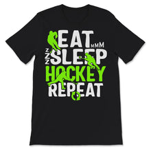 Load image into Gallery viewer, Hockey Shirt, Eat Sleep Hockey Repeat, Hockey Coach Gifts, Hockey Mom
