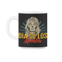 Load image into Gallery viewer, Dia De Los Muertos Shirt, Day Of The Death Women Skull Skeleton Tee, - 11oz Mug - Black on White
