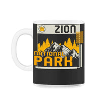 Load image into Gallery viewer, Zion National Park Shirt, Outdoor, Wildlife, National Park Outdoor - 11oz Mug - Black on White
