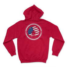 Load image into Gallery viewer, 4th Of July Shirt, Black Girl African American Afro Flag Independence - Hoodie - Red
