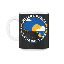 Load image into Gallery viewer, Indiana Dunes National Park, Indiana USA Michigan Park Vintage Retro - 11oz Mug - Black on White
