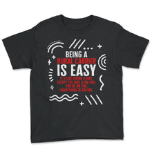 Load image into Gallery viewer, Mailman Shirt, Being A Rural Carrier Tee, Funny Mail Carrier Postal - Youth Tee - Black

