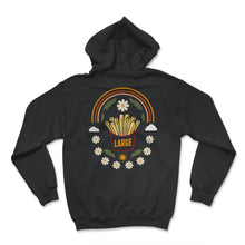 Load image into Gallery viewer, Small And Large Fries Shirt, Expecting Dad Tee Gift, Small Large - Hoodie - Black
