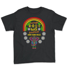Load image into Gallery viewer, Happy Holi Festival Shirt, Meaningful Holi Festival Of Colors Gift, - Youth Tee - Black
