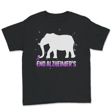 Load image into Gallery viewer, Alzheimer's  Awareness Shirt, End Alzheimer's Elephant, Dementia

