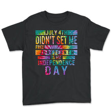 Load image into Gallery viewer, Colorful Juneteenth - Youth Tee - Black
