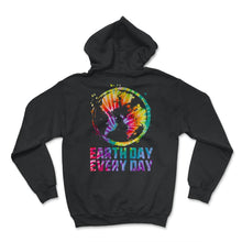 Load image into Gallery viewer, Earth Day Everyday World's Map Nature Pine Tree Green Preserve - Hoodie - Black
