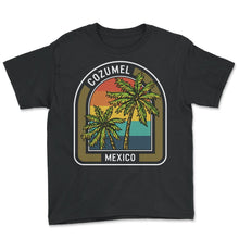 Load image into Gallery viewer, Mexico Shirt, Cozumel Mexico Vacation Tee, Christmas Party Gift, - Youth Tee - Black
