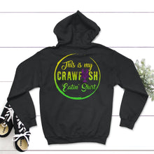 Load image into Gallery viewer, Mardi Gras Shirt, My Crawfish Eatin' Shirt, New Orleans Crawfish - Hoodie - Black
