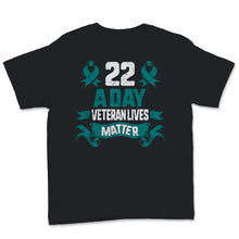 Load image into Gallery viewer, 22 a Day Veteran Lives Matter Retro USA American Army PTSD Awareness
