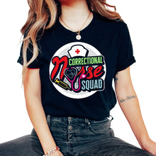 Load image into Gallery viewer, Nurse Shirt, Correctional Nurse Squad Tee, RN Gift Ideas, Jail - Unisex T-Shirt - Black
