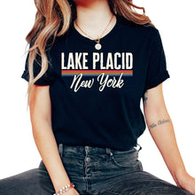 Load image into Gallery viewer, Lake Shirt, Lake Placid Florida Vintage Tee, Lake Vacation Travel - Unisex T-Shirt - Black

