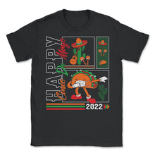 Load image into Gallery viewer, Cinco De Mayo Shirt, Happy 2022 Down To Fiesta, Cute Dabbing Taco - Unisex T-Shirt - Black
