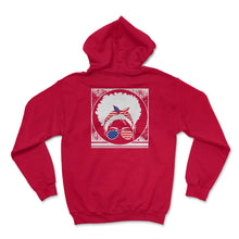 Load image into Gallery viewer, 4th Of July Shirt, Black Girl African American Afro Flag Independence - Hoodie - Red

