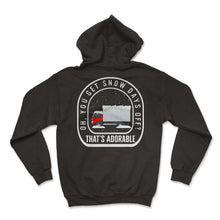 Load image into Gallery viewer, Mailman Shirt, Oh You Get Snow Days Off Mail Truck Tee, Funny Mail - Hoodie - Black
