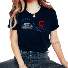 Load image into Gallery viewer, Police Shirt, Sound The Alarm I'm 5 Tee, Policeman Cop, Police - Unisex T-Shirt - Black
