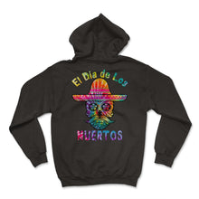 Load image into Gallery viewer, El Dia de Los Muertos Day of the Dead Sugar Skull Mexican Hat El Jeff - Hoodie - Black
