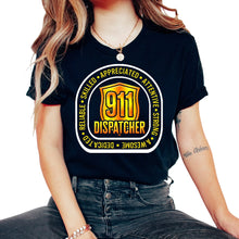 Load image into Gallery viewer, Programmer Shirt,911 Dispatcher Dedicated Reliable Tee, Software - Unisex T-Shirt - Black

