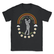 Load image into Gallery viewer, Golf Shirt, Men's Golf Player Typography Tee, Rainbow Golf Lover, - Unisex T-Shirt - Black
