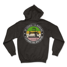 Load image into Gallery viewer, Sewing Shirt, Of Course I'm Working It's A Power Tool With Thread Tee - Hoodie - Black
