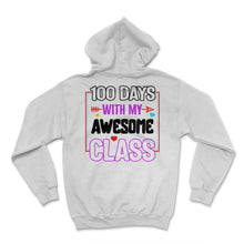 Load image into Gallery viewer, School Shirt, Popped Through 100 Days Of School Pop It Tee, Back To - Hoodie - White
