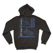 Load image into Gallery viewer, Father Shirt, Been There Done That Warship Tee, USS Dwight D - Hoodie - Black
