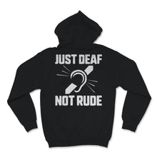 Load image into Gallery viewer, Just Deaf Not Rude Deaf Awareness Yellow Ribbon Asl Language
