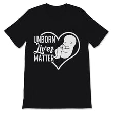 Load image into Gallery viewer, Unborn Lives Matter Shirt Fetus Anti-abortion Pro-Life Christian Mom
