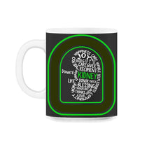 Load image into Gallery viewer, Organ Donation Awareness, Kidney Transplant Donation Tee, Kidney - 11oz Mug - Black on White

