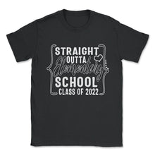Load image into Gallery viewer, Straight Outta Elementary School Shirt, Class Of 2022 Graduation Gift - Unisex T-Shirt - Black
