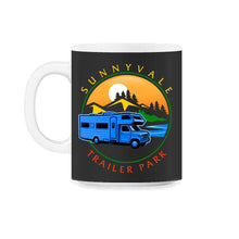 Load image into Gallery viewer, Sunnyvale Trailer National Park Shirt, Mountain Vintage Retro - 11oz Mug - Black on White
