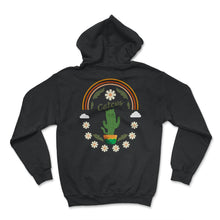Load image into Gallery viewer, Cactus Cat Shirt, Cactus Plant Tee, Cute Cactus Kitten Lover Design, - Hoodie - Black
