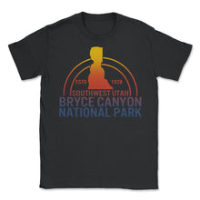 Load image into Gallery viewer, Bryce Canyon National Shirt, Park Southwest Utah ESTD 1928 Tee, Rock - Unisex T-Shirt - Black

