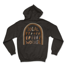 Load image into Gallery viewer, Social Worker Shirt, Social Worker ASL Hand Sign Tee, Future Social - Hoodie - Black
