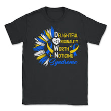 Load image into Gallery viewer, World Down Syndrome Day, Delightful Originality Worth Noticing - Unisex T-Shirt - Black
