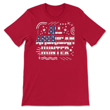Load image into Gallery viewer, 4th Of July All American Hunter T Shirt - Unisex T-Shirt - Red
