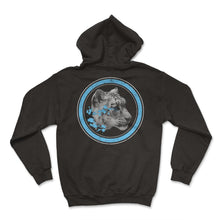 Load image into Gallery viewer, Leopard Shirt, Watercolor Snow Panther Leopard Design Art Tee, Animal - Hoodie - Black
